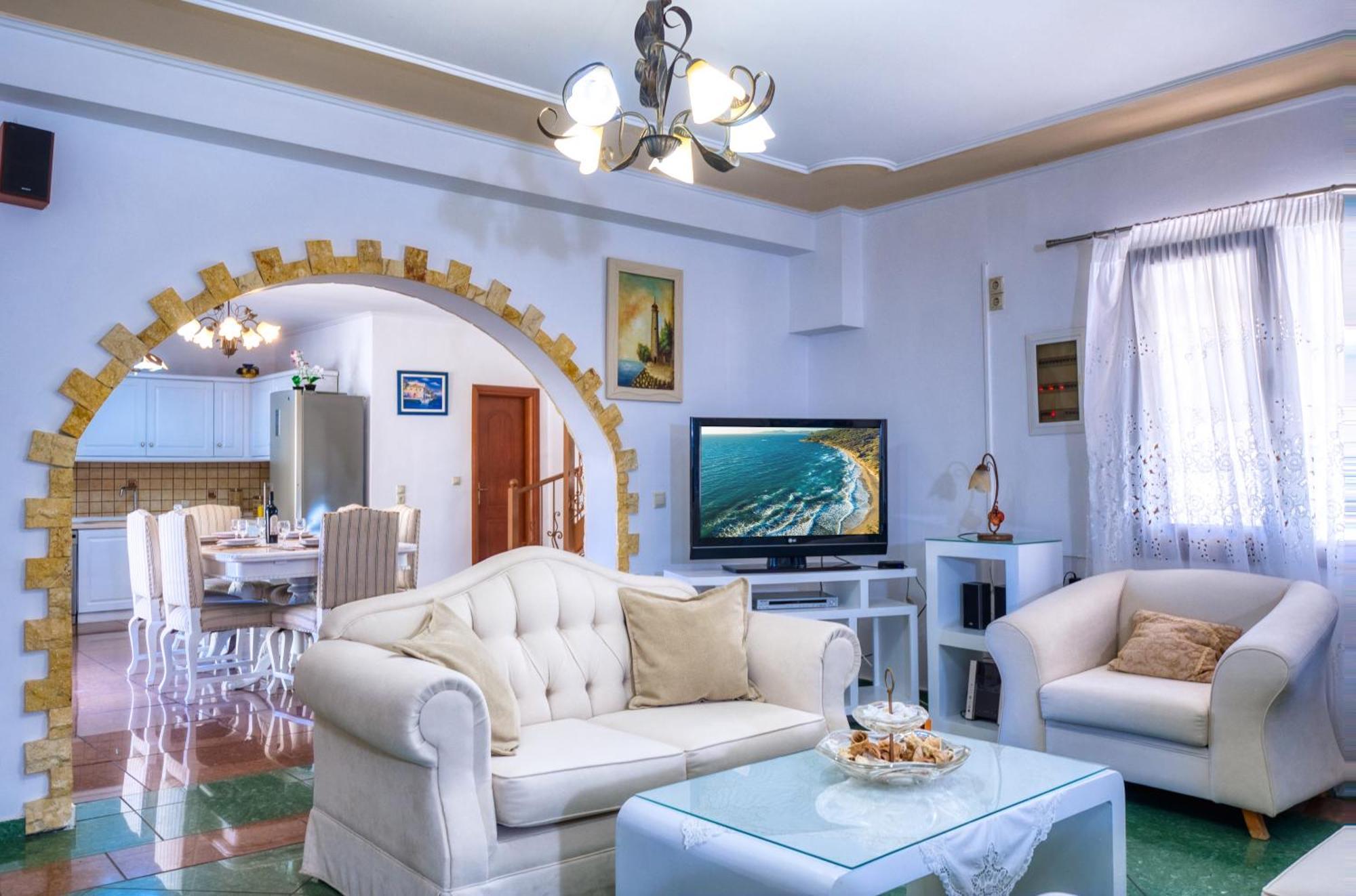 Sea View Villa Paramonas Парамонас Экстерьер фото