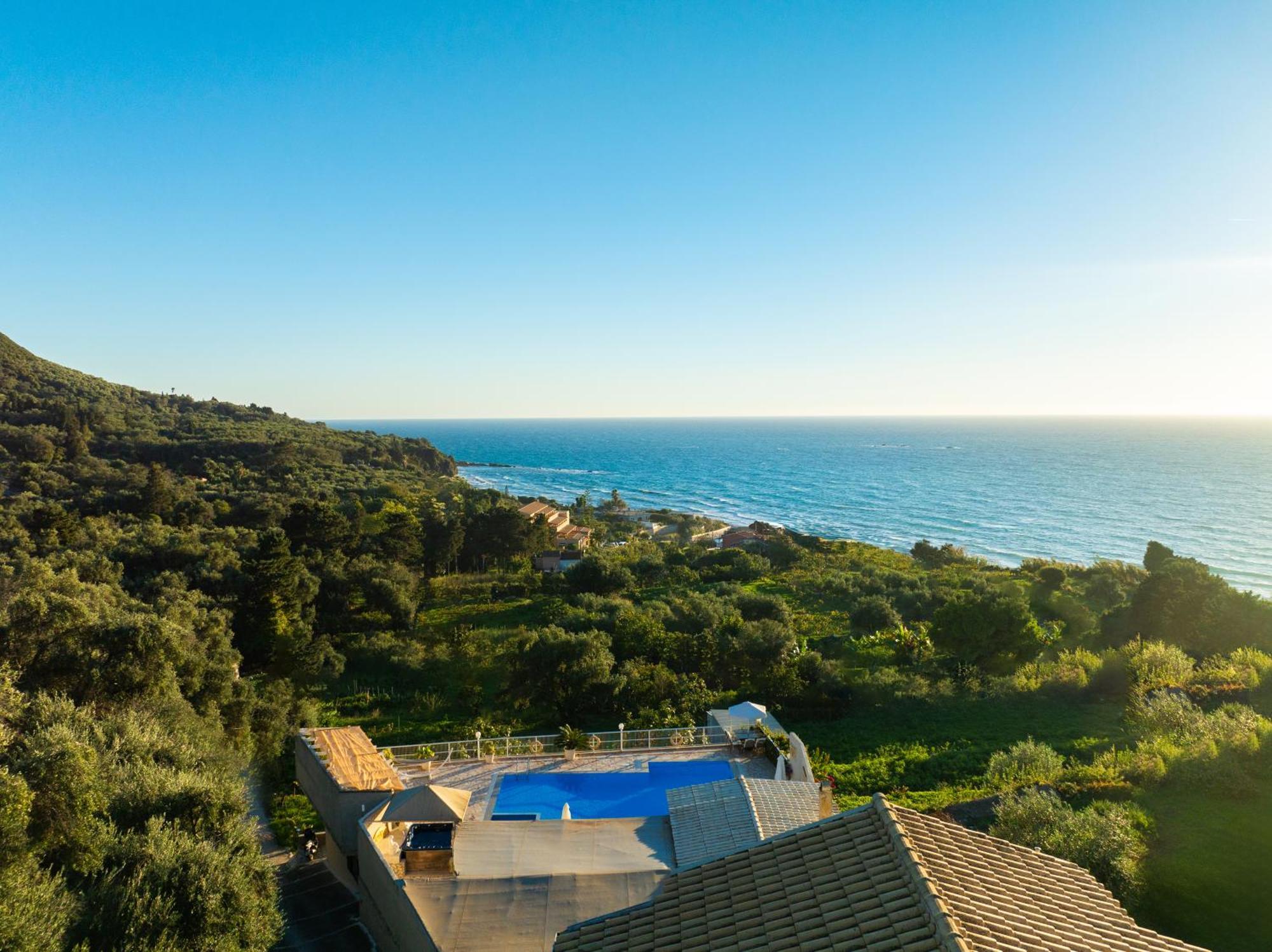 Sea View Villa Paramonas Парамонас Экстерьер фото